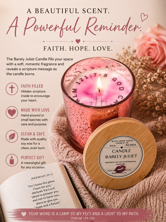 Swirl Candle-Barely Juliet
