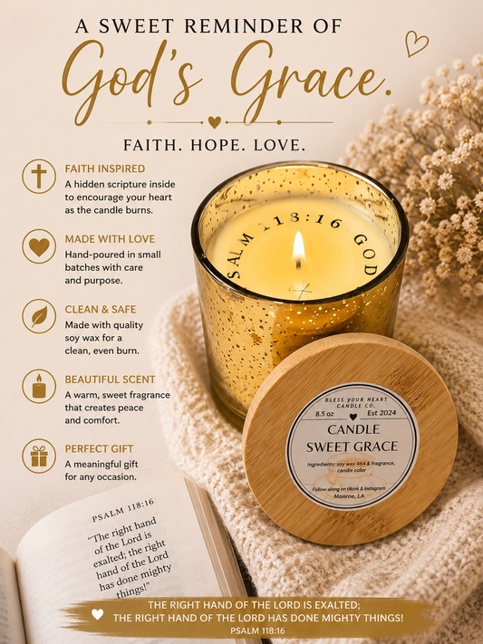 Swirl Candle-Sweet Grace