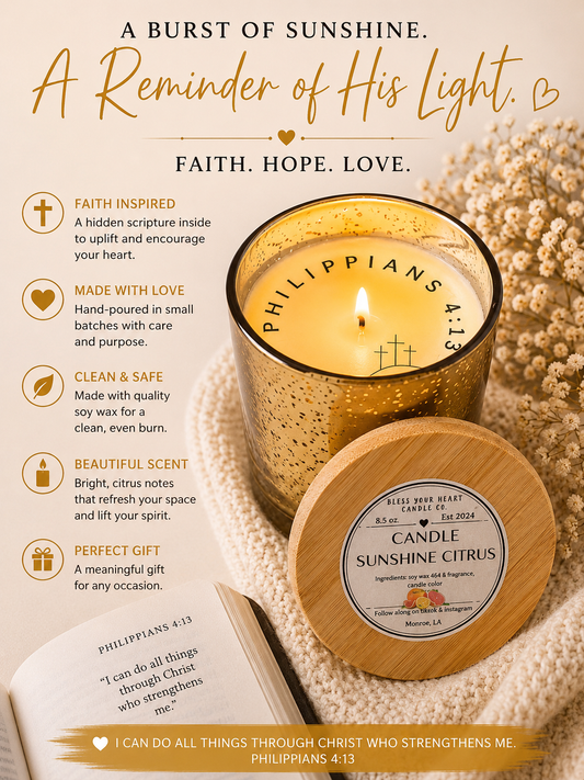 Swirl Candle-Sunshine Citrus