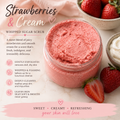 Whipped foaming sugar scrub-Strawberries & Cream